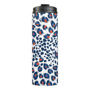 Termo Piel leopardo: patrón vintage sin costuras.