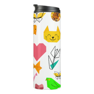 Termo Pikitiez origami cáncer verano joya animal gato