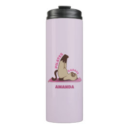 Termo Pilates Badass Workout Kitty Cat Travel Mug