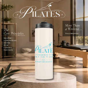 Termo Pilates de Lujo   Los Principios Básicos Azul