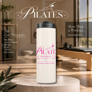 Termo Pilates de Lujo Los Principios Básicos Rosa