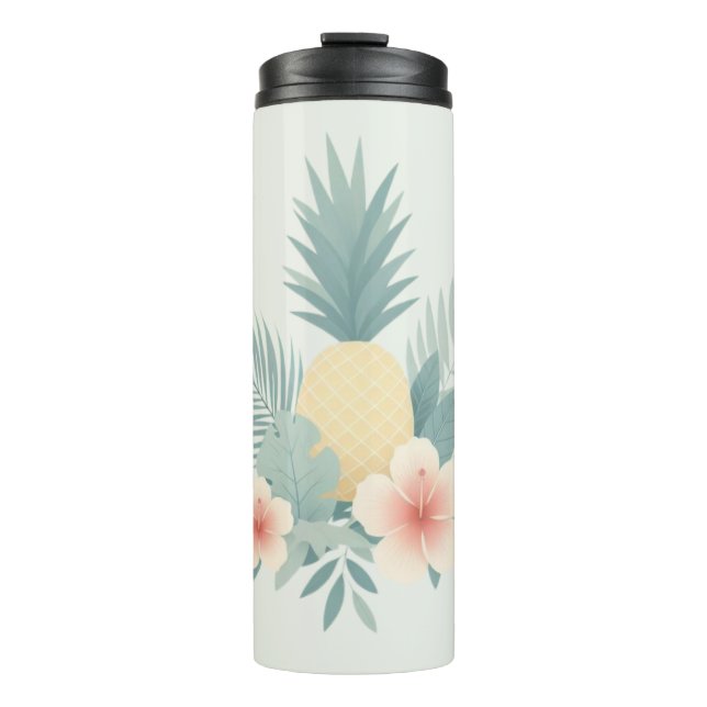 Termo Piña floral y Hawaiana (Anverso)