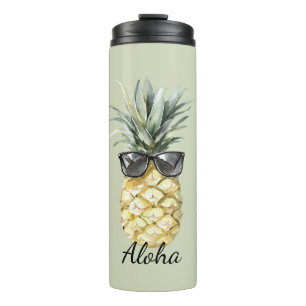 Termo Piña Tropical Aloha con Gafas de Sol