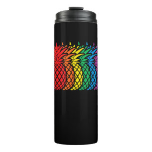Termo Piñas arcoiris Aloha Mes del Orgullo Gay Hawai