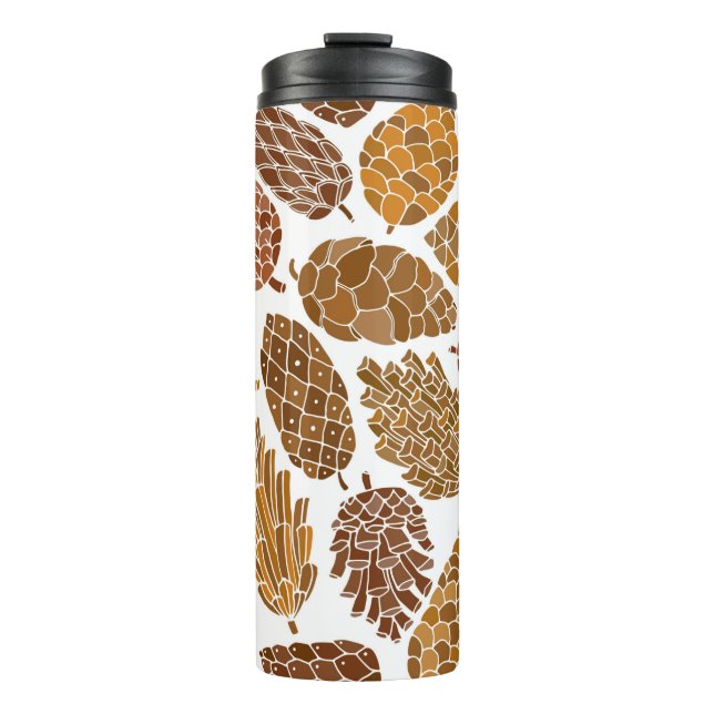 Termo Pine cones seamless pattern (Anverso)