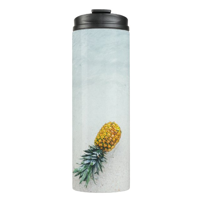 Termo Pineapple on seashore (Anverso)