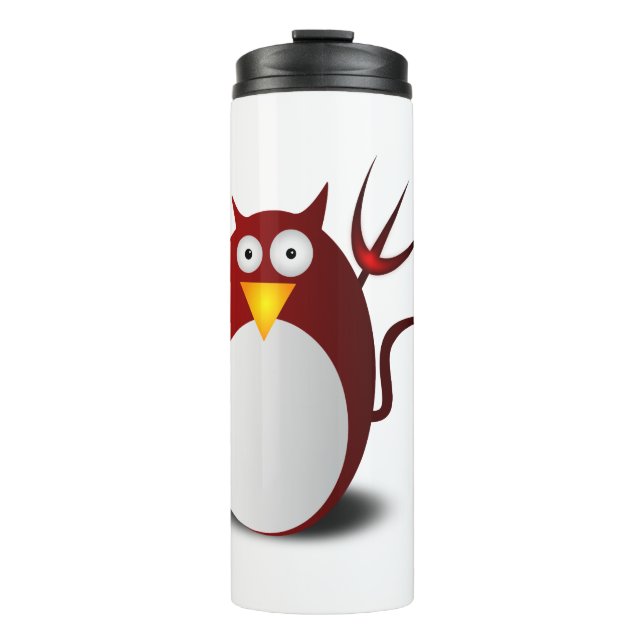 Termo Pingüino Linux Tux Ubuntu Tridente Lucifer (Anverso)