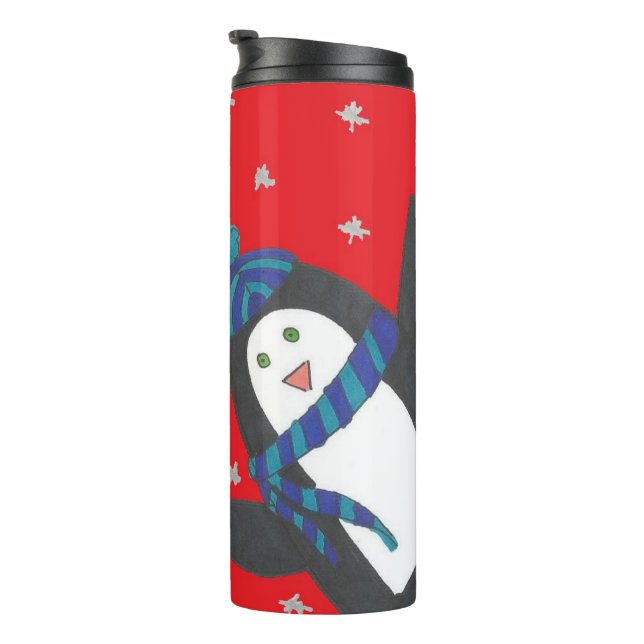 Termo Pingüino navidad (Rotado hacia la derecha)