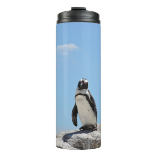 Termo Pingüino y cielo azul monocasco