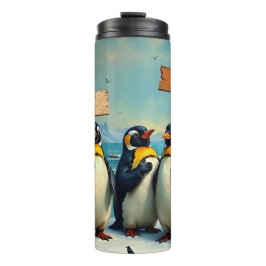 Termo Pingüinos contra Trump