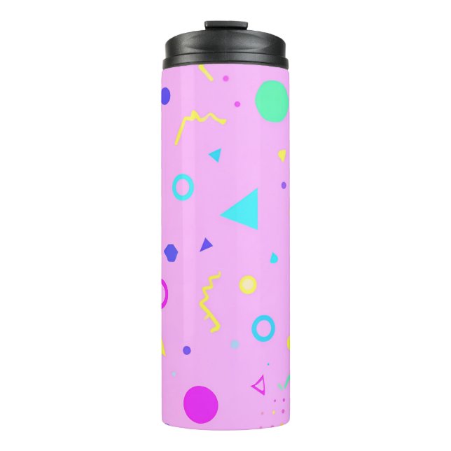Termo Pink 80s Memphis Geometric Pattern (Anverso)
