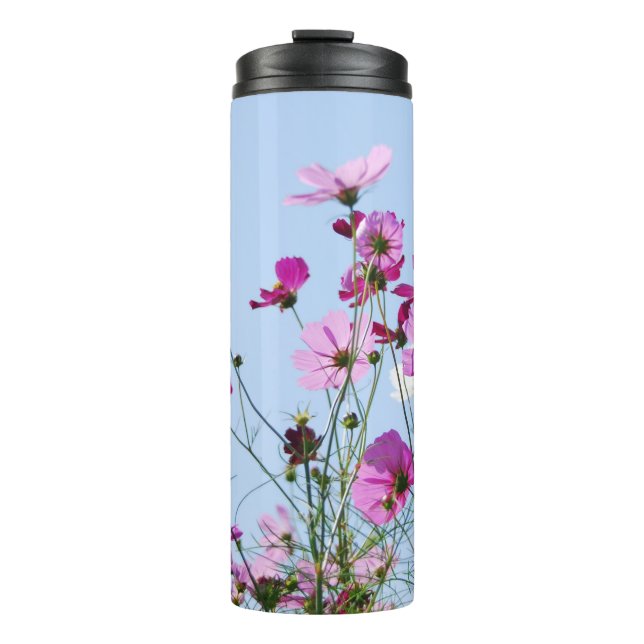 Termo Pink and Purple Pretty Flower Meadow Photo (Anverso)