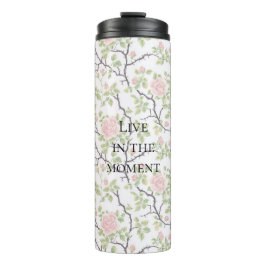 Termo Pink Blush Rose Floral