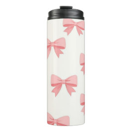 Termo Pink Bow Repeat Pattern – Cute Girly Ribbon Design