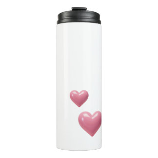 Termo Pink Heart Valentine's Tumbler