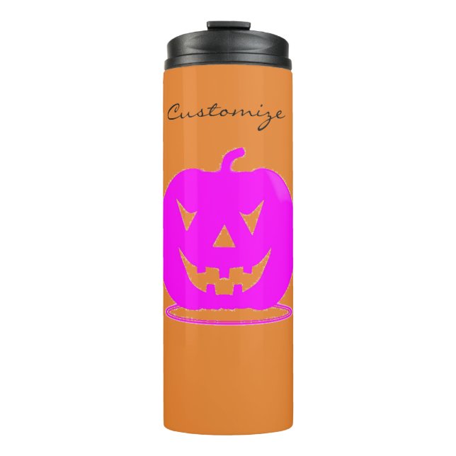Termo Pink Jack o'lantern Halloween Thunder_Cove (Anverso)