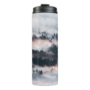 TERMO PINOS CUBIERTOS DE NIEVE