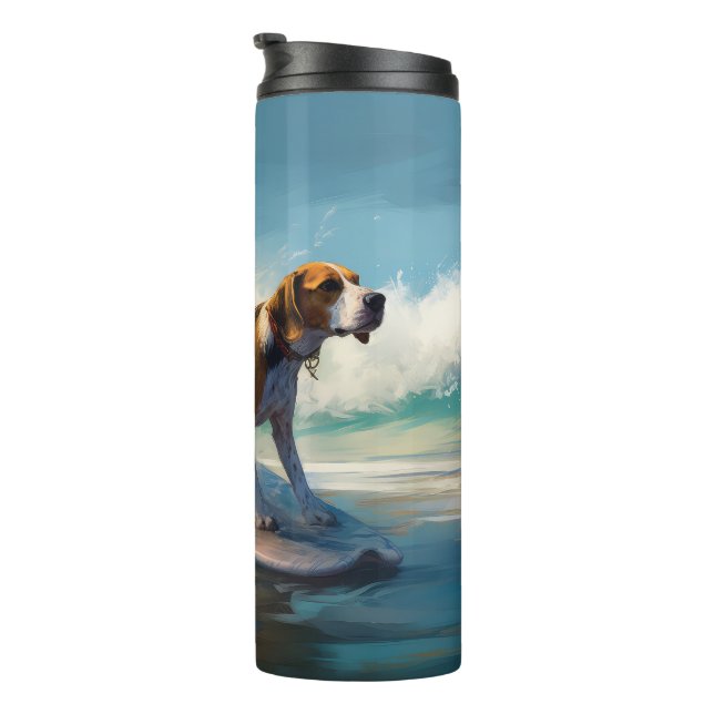 Termo Pintado americano de Surf Engligh Foxhound Beach (Rotado hacia la derecha)