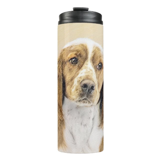 Termo Pintado español de Springer galesa - Arte de perro (Anverso)