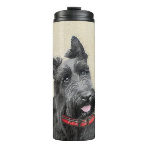 Termo Pintado Terrier Escocés - Arte Perro Original