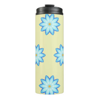 Termo Pintando Tumblers Florales de Lotus azul