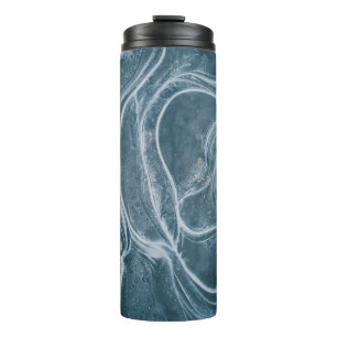 Termo Pintura abstracta en negro y gris