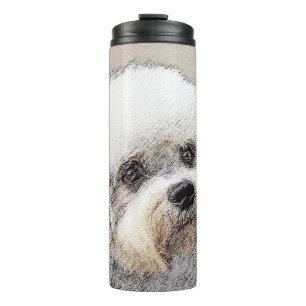 Termo Pintura Dandie Dinmont Terrier Original Perro Arte
