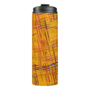 Termo Pintura de aceite decorativa. Arte dinámico vibran