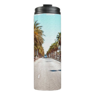 Termo Pintura de aceite. Imitación. Ilustracion. Calle a