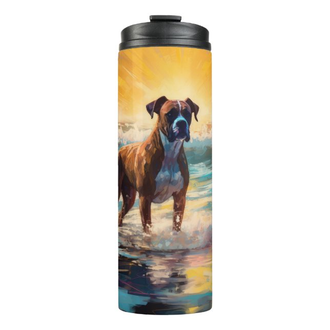 Termo Pintura de Boxer Beach Surfing (Anverso)