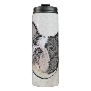 Termo Pintura de Bulldog francés (Brindle Pied) - Arte d