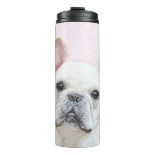 Termo Pintura de Bulldog francés (crema/blanco) - Arte 
