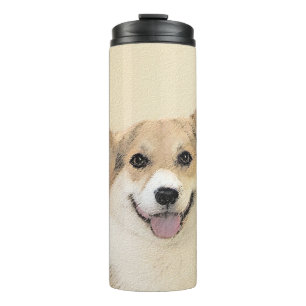 Termo Pintura de Corgi galés Pembroke - Arte Perro Origi