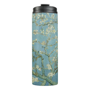 Termo Pintura de flores de almendra de Van Gogh
