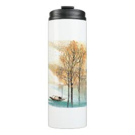 Termo Pintura de la aldea natural