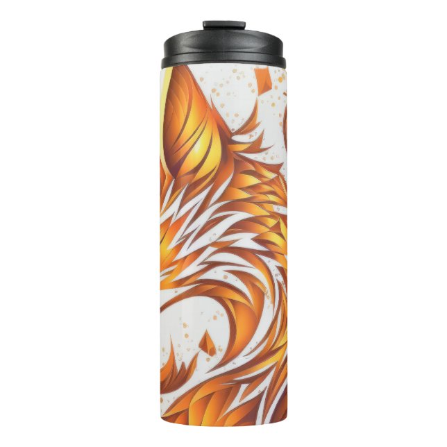 Termo Pintura de la naturaleza de los retratos de animal (Anverso)