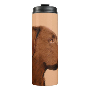 Termo Pintura de Labrador Recuperador (Chocolate) - Arte