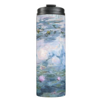 Pintura de nenúfares impresionista de Claude Monet