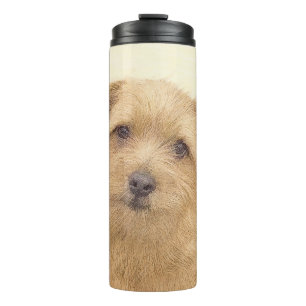 Termo Pintura de Norfolk Terrier - Arte Perro Original
