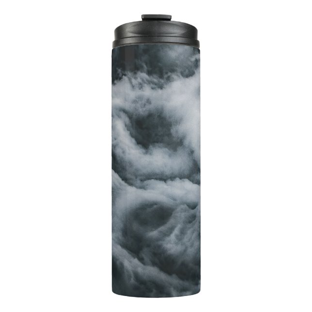 Termo Pintura de nubes grises (Anverso)