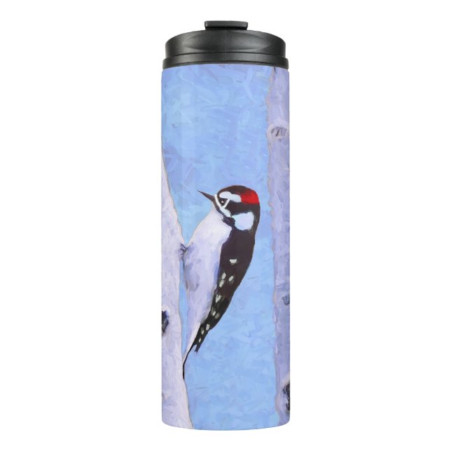 Termo Pintura de pájaro lechoso - Arte original de pájar (Anverso)