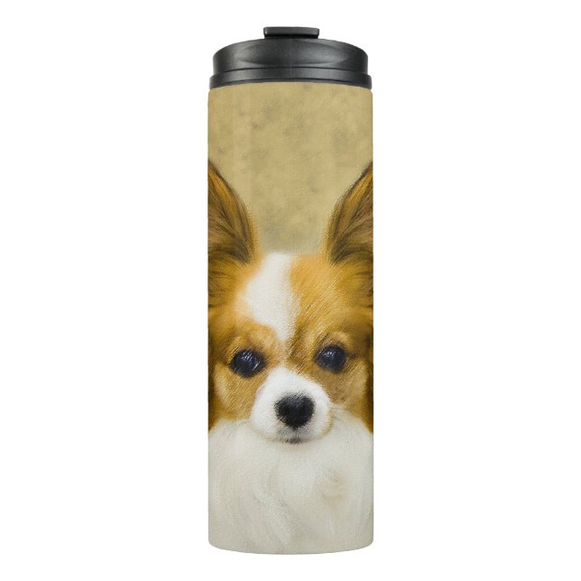 Termo Pintura de Papillon (Hound Tri) - Arte original de (Anverso)