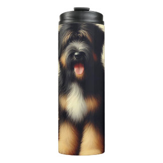 Termo Pintura de perro de Briard