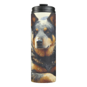 Termo Pintura de perro de ganado antiguo de Australia