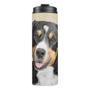 Termo Pintura de perro de la montaña Entlebucher - Arte