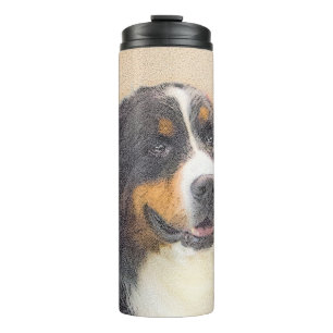 Termo Pintura de perro de montaña de Bernese - Arte de