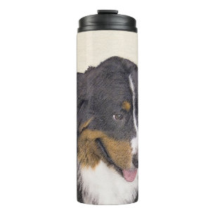 Termo Pintura de perro de montaña de Bernese - Arte de p