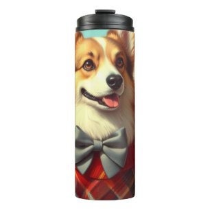 Termo Pintura de retro galés Corgi Cardigan