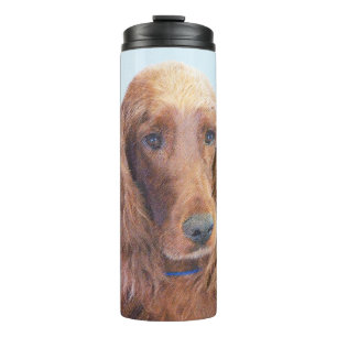 Termo Pintura de Setter Irlandés - Arte de Perro Origina