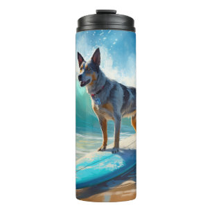 Termo Pintura de surf Blue Heeler Beach